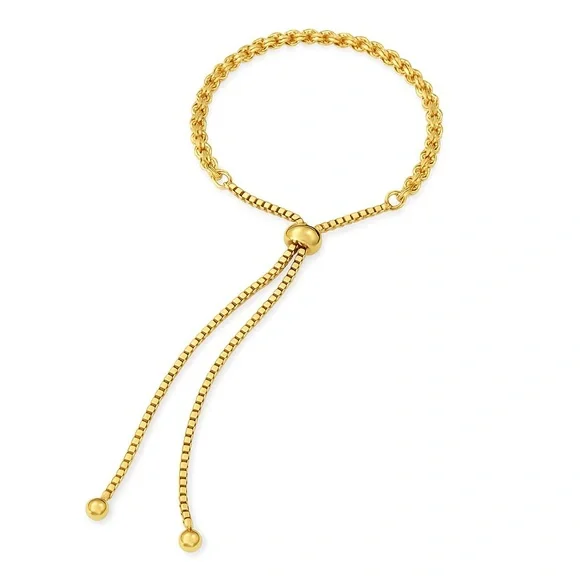 Gold Bangle Tassel Bracelet - Picture 4 of 4